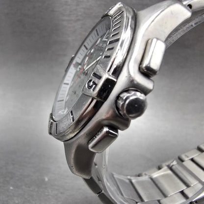 Citizen Eco-Drive Dive Watch Men 41mm Chronograph Silver Dial Titanium Runs JP2