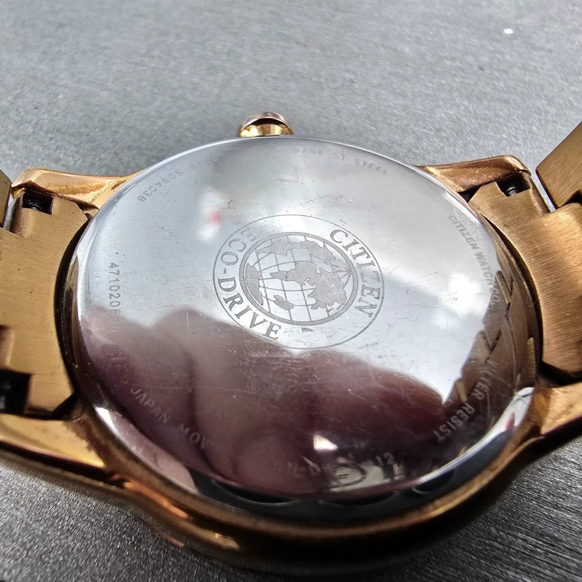 Citizen Eco-Drive Silhouette Crystal Watch Women 37mm White Dial Rose Gold Runs9