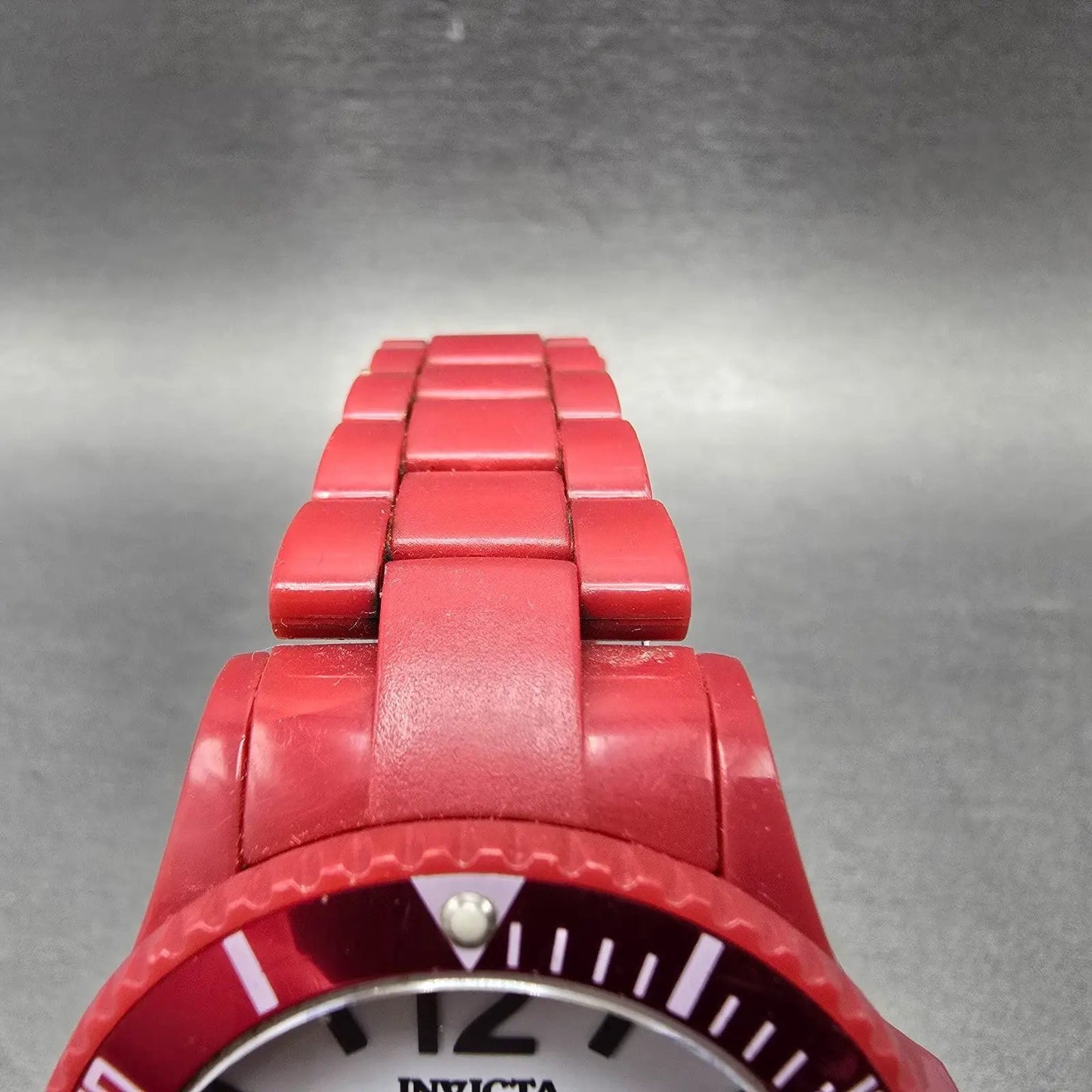 Invicta Angel Dive Watch Women 39mm White Dial Red Tone Date 1215 New Battery4