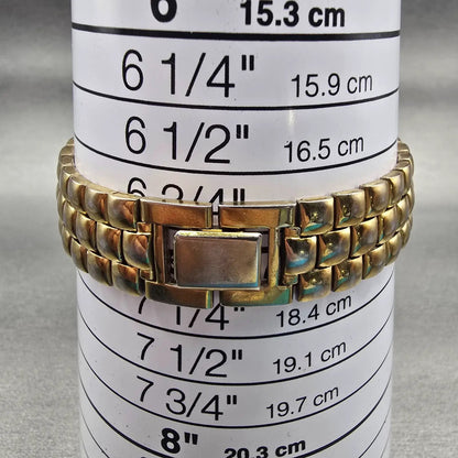 Seiko Watch Women 16mm Champagne Dial Gold Tone Rectangle 1N00-5G09 New Battery9