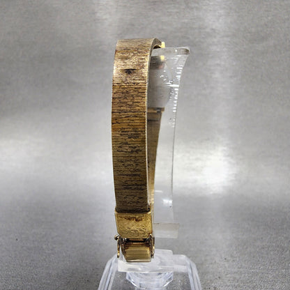 Seiko Watch Women 20mm Silver Dial Gold Tone Rectangle 43013000 New Battery7