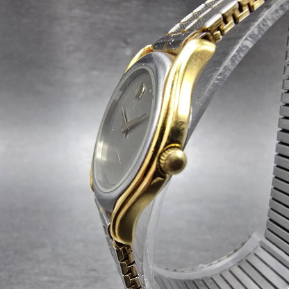 Movado Museum Watch Women 24mm Silver Dial Two Tone Round 88.66.820 New Battery2