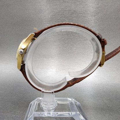 LL Bean Field Watch Women 27mm Gray Dial Gold Tone Date Round Vintage PARTS7