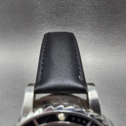 Tommy Bahama Dive Watch Men 43mm Blue Dial Steel Date Round TB00101-01 New Batt4