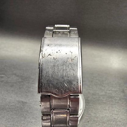 Seiko Alba Watch Men 38mm Champagne Dial Silver Tone Daydate 7N43-0BA0 New Batt7