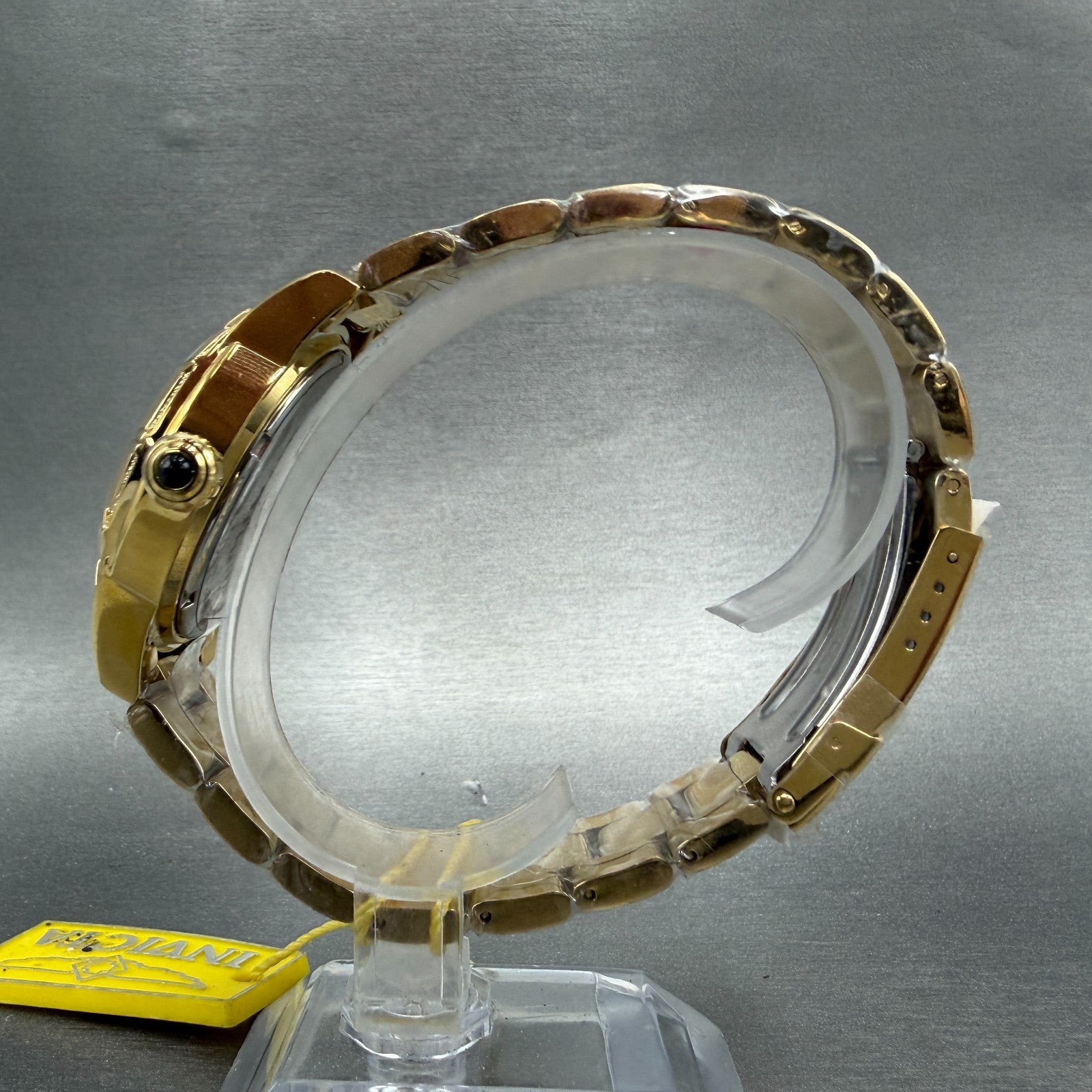 Invicta Watch Women 38mm White Dial Gold Tone Round 14717 New Battery6