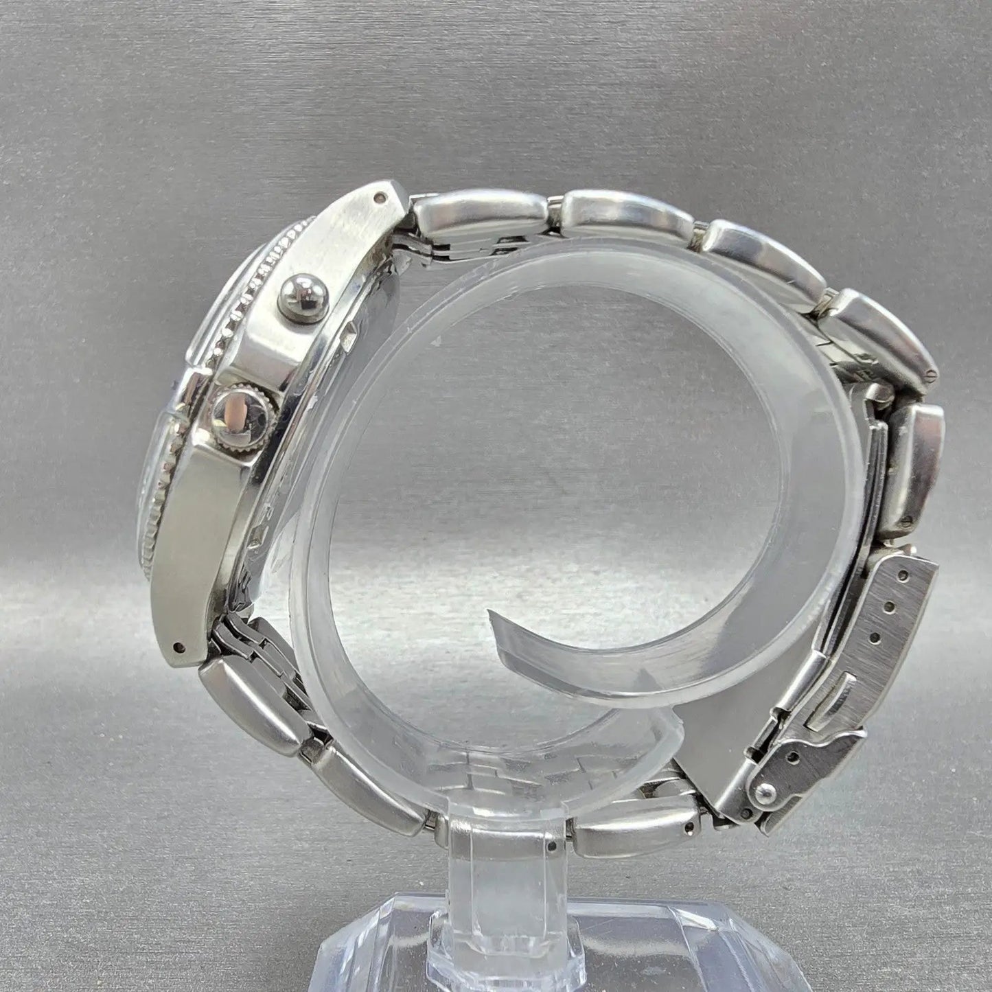 Fossil Blue Watch Men 40mm Red & Silver Dial Silver Tone AM-3614 New Battery6