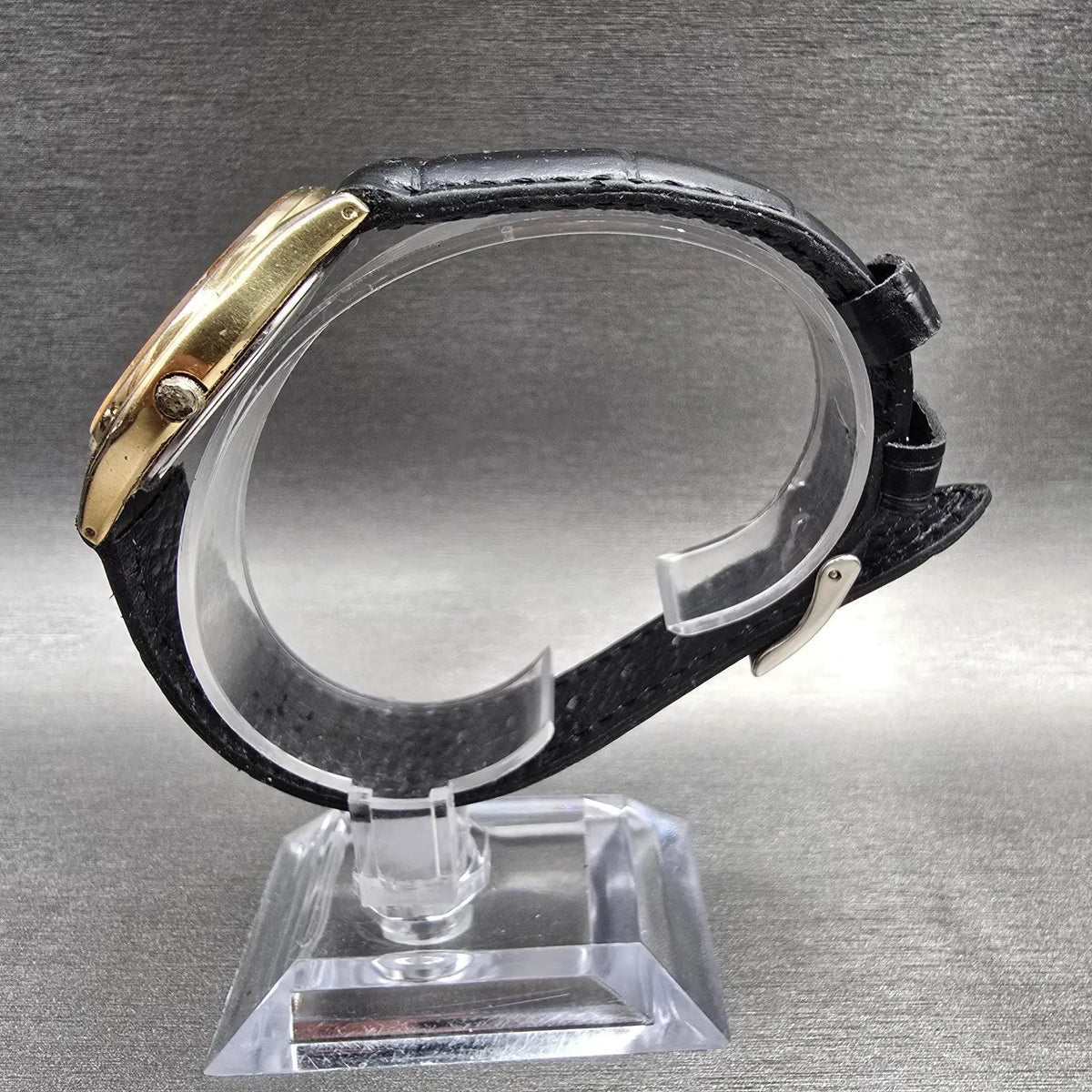 Seiko Watch Men 34mm Champagne Dial Gold Tone Daydate Round 5Y23-8039 NewBatt JP6