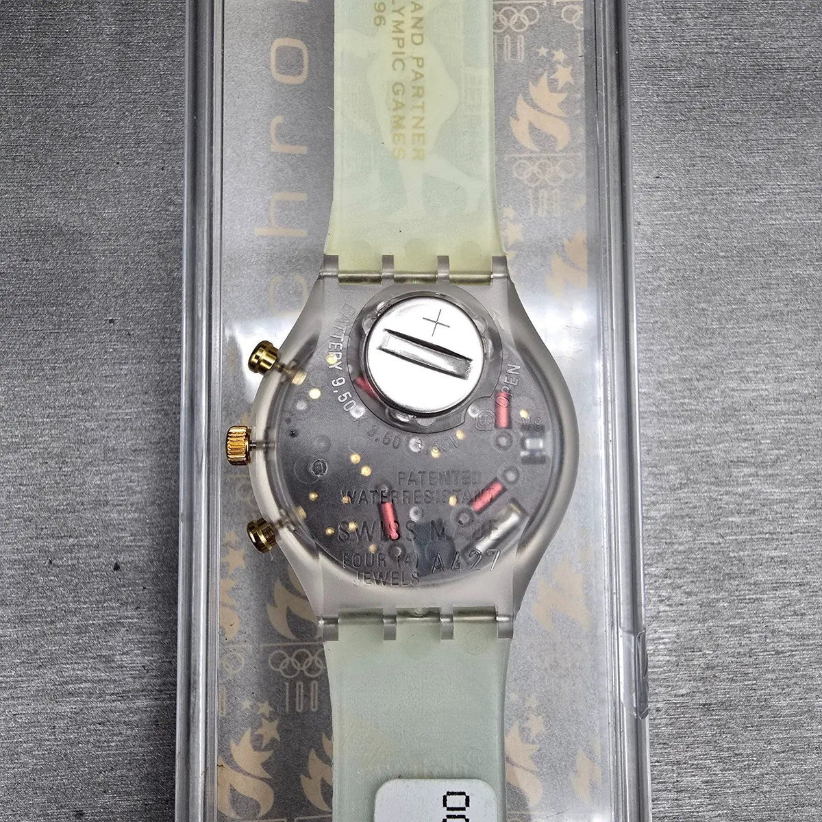 Swatch Chrono London 1948 Watch Men 43mm Blue Dial SCZ102 New Battery NOS6