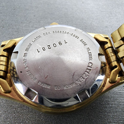 Citizen CQ President Watch Women 26mm MOP Dial Gold Tone Daydate Round New Batt9