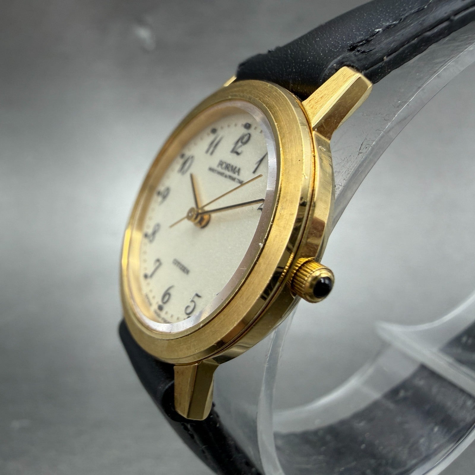 Citizen Forma Watch Women 24mm Cream Dial Gold Tone Round 5930-F90150 New Batt2