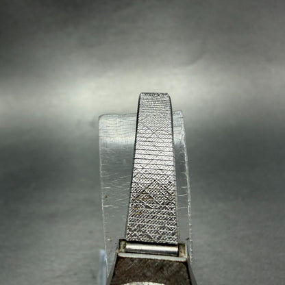 Seiko Watch Women 15mm Silver Dial Silver Tone Manual Oval 1120-7000 Runs VTG4