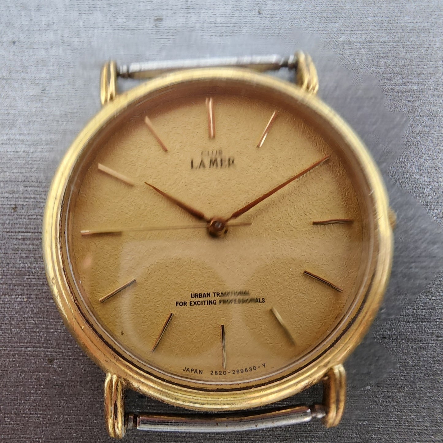 Citizen Club La Mer Watch Men 30mm Champagne Dial Gold Tone 2820269630 New Batt1