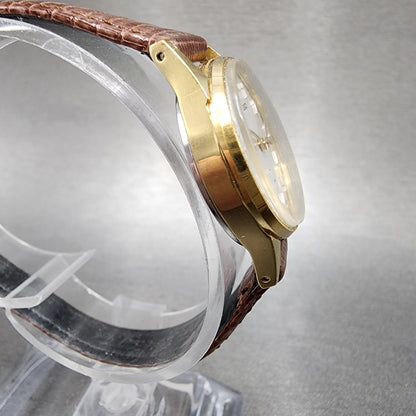 Seiko Watch Women 23mm White Dial Gold Plated Manual Wind 11040031 Runs4