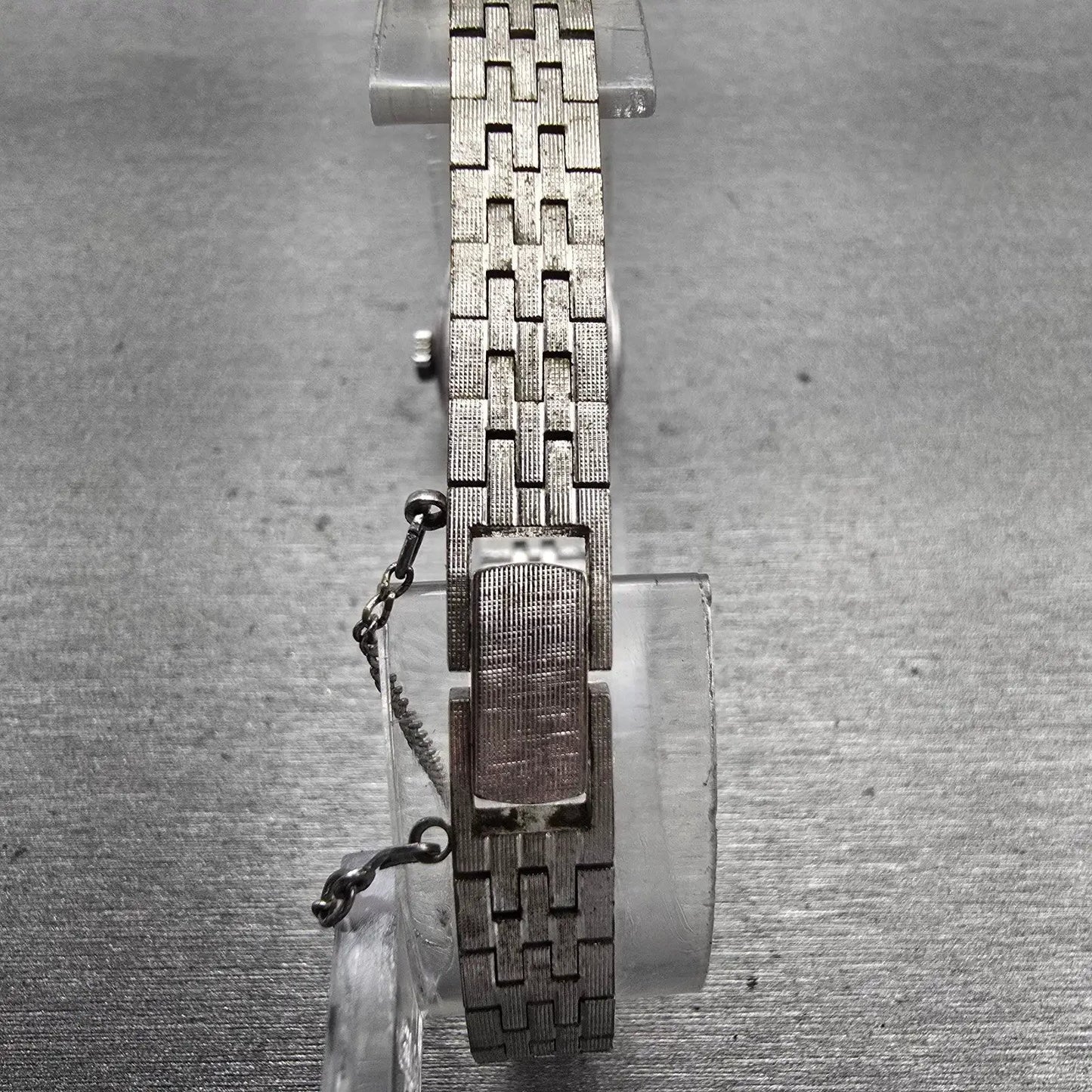 Seiko Watch Women 17mm Silver Dial Silver Tone Oval 17-7100 Vintage Works7
