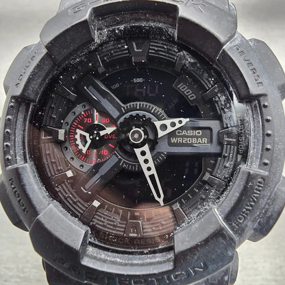 Casio G-Shock GA-110MB Watch Men 51mm Black Red Alarm Chronograph New Battery1