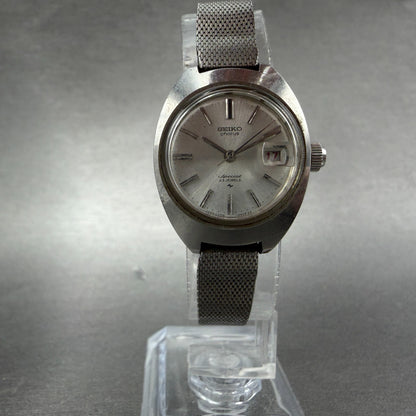 Seiko Chorus Special Watch Women 23mm Silver Dial Silver Tone Date 2518-0080 Run5