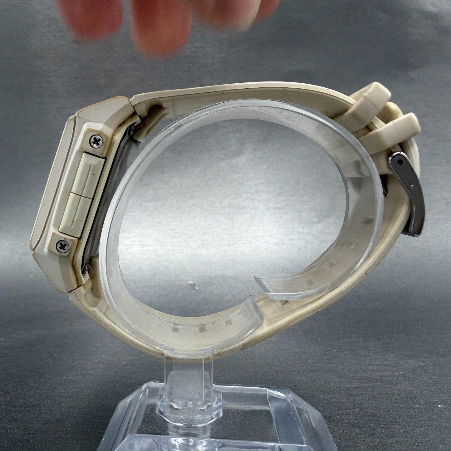Casio Baby-G BGA-200DT Watch Women 36mm White Analog Digital Alarm Chrono NewBat7