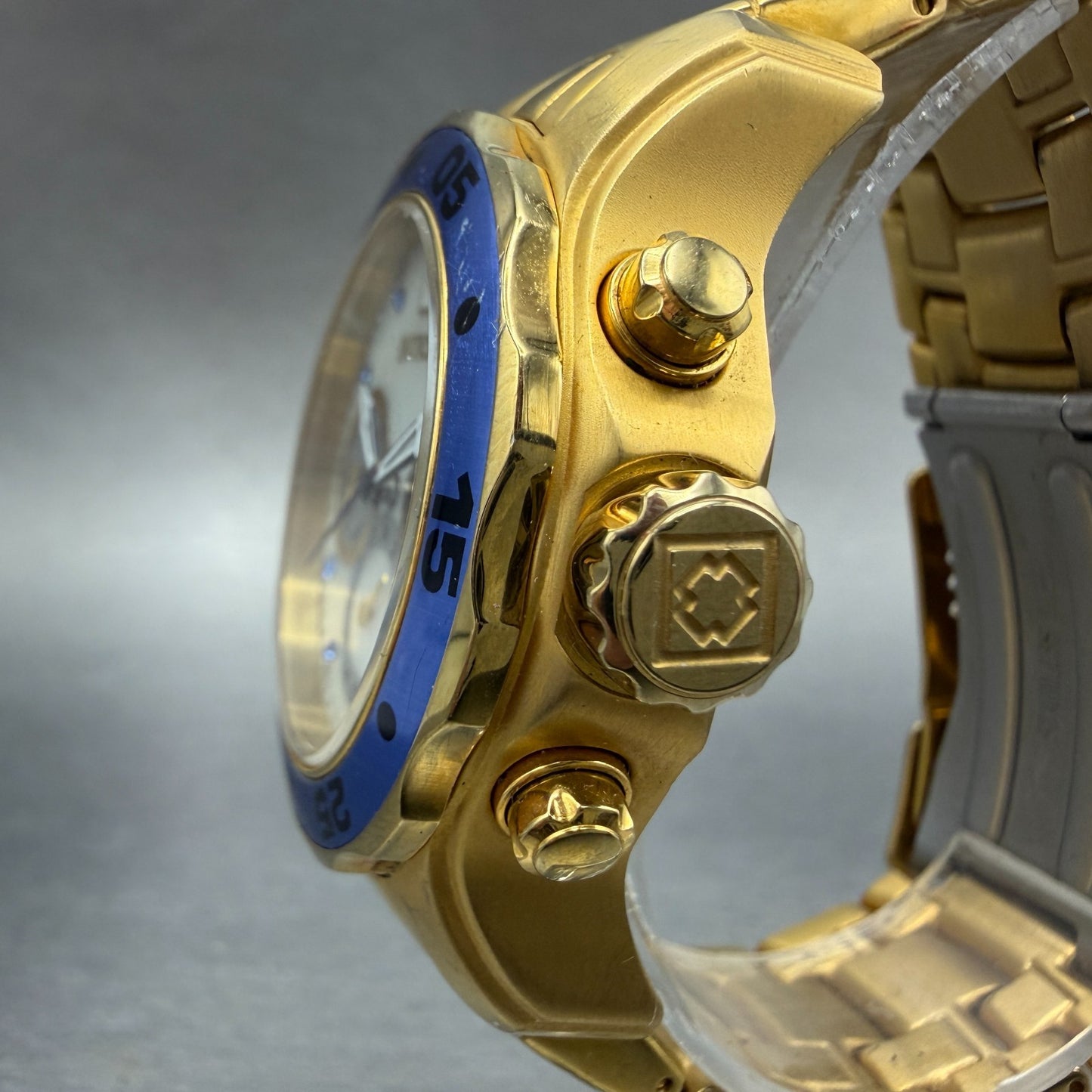 Invicta Pro Diver Watch Women 38mm MOP Dial Gold Daydate Round 17558 New Batt2