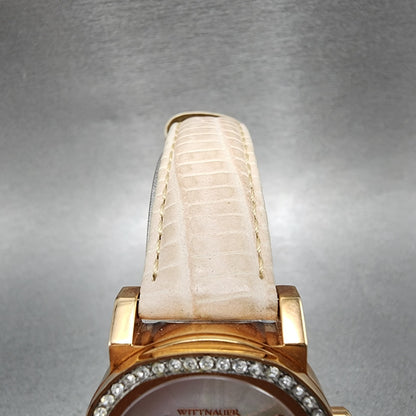 Wittnauer Watch Women 29mm MOP Dial Rose Gold Tone Date WN2003 New Battery4