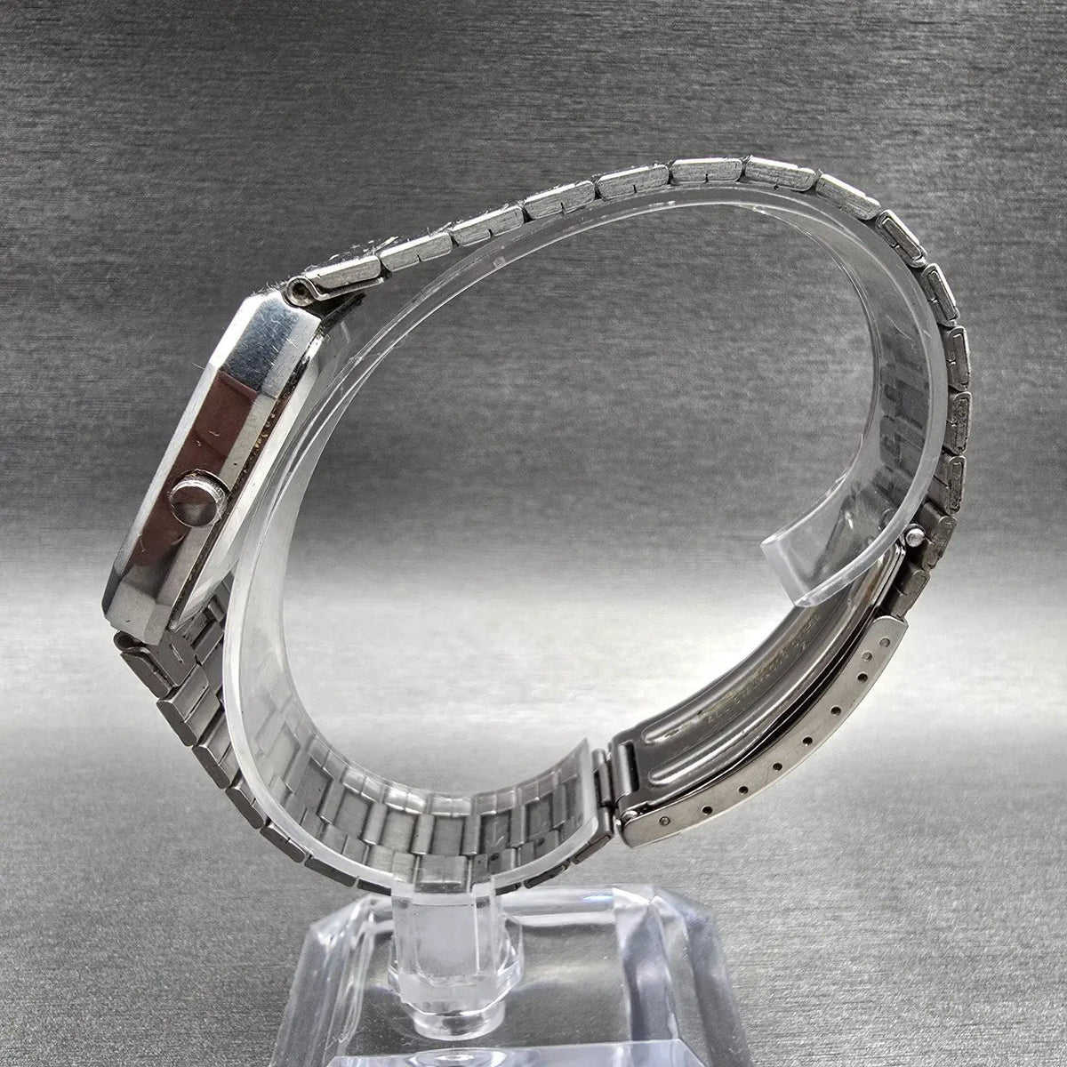 Seiko Watch Men 31mm Silver Dial Silver Chronograph Alarm H557-531H New Battery6