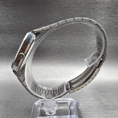 Seiko Watch Men 31mm Silver Dial Silver Chronograph Alarm H557-531H New Battery6