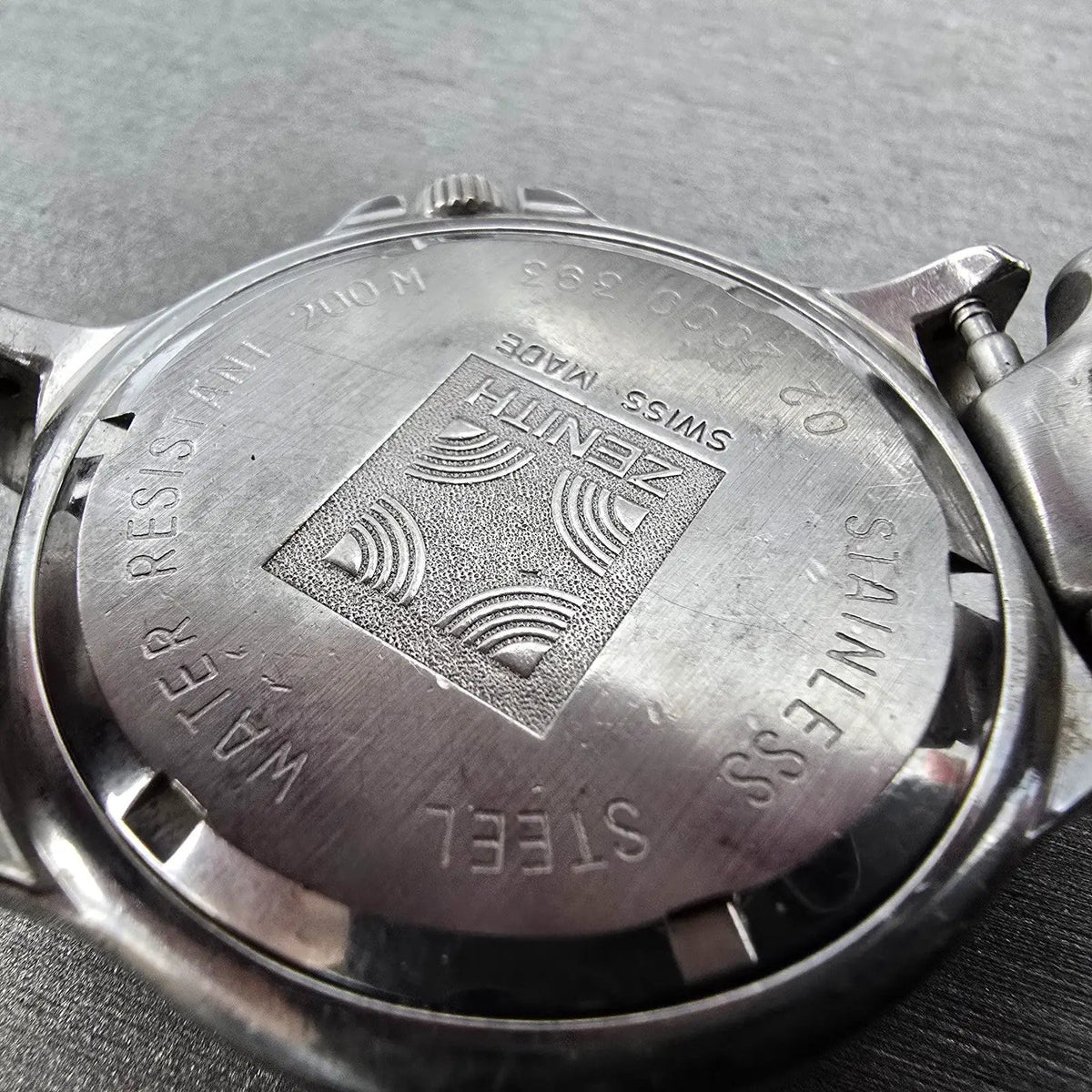 Zenith Defy Triple Calendar Moon phase Watch Men 38mm White Dial Steel New Batt9