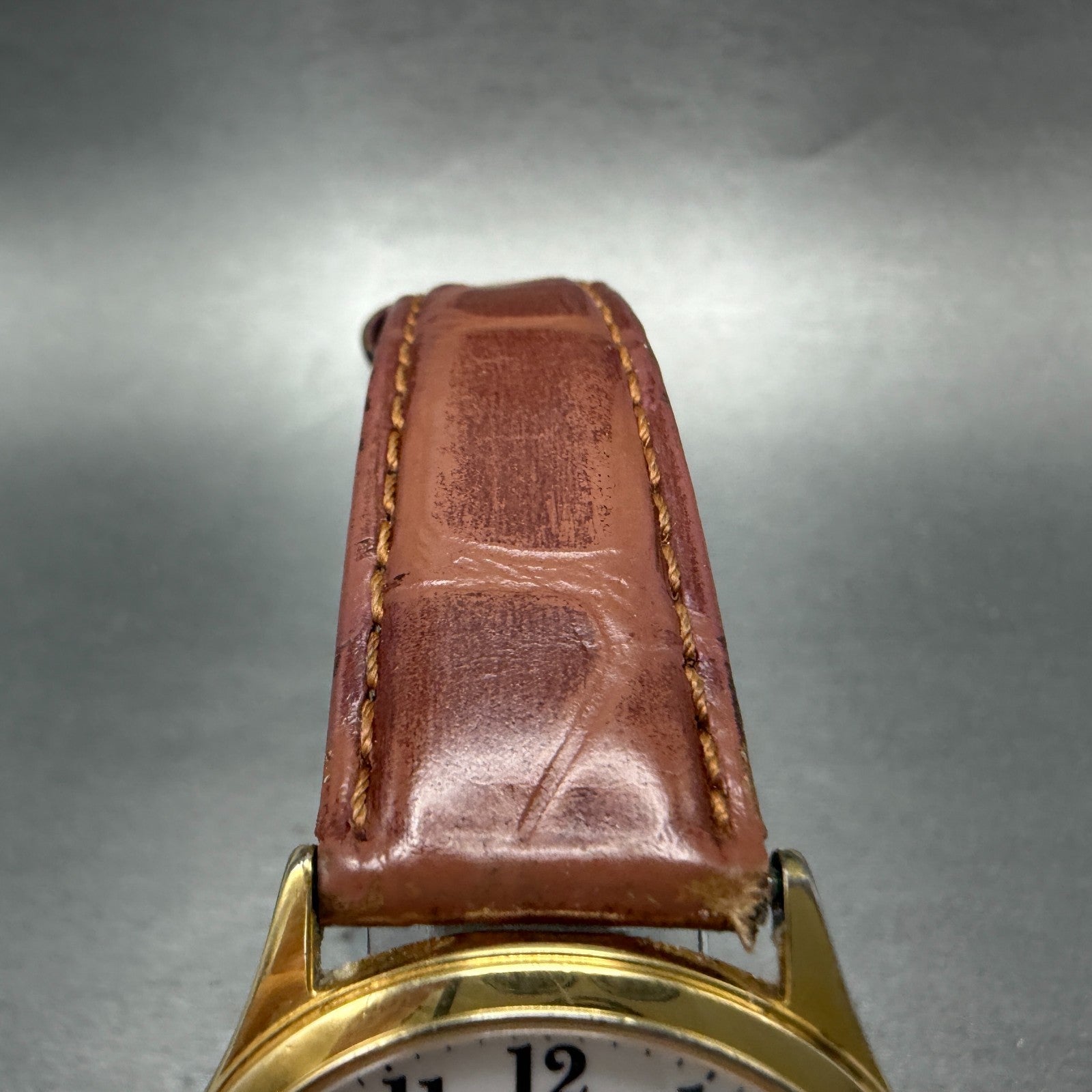 Citizen Forma Watch Men 33mm White Dial Gold Tone Round 4631-E63051 New BatteryA5