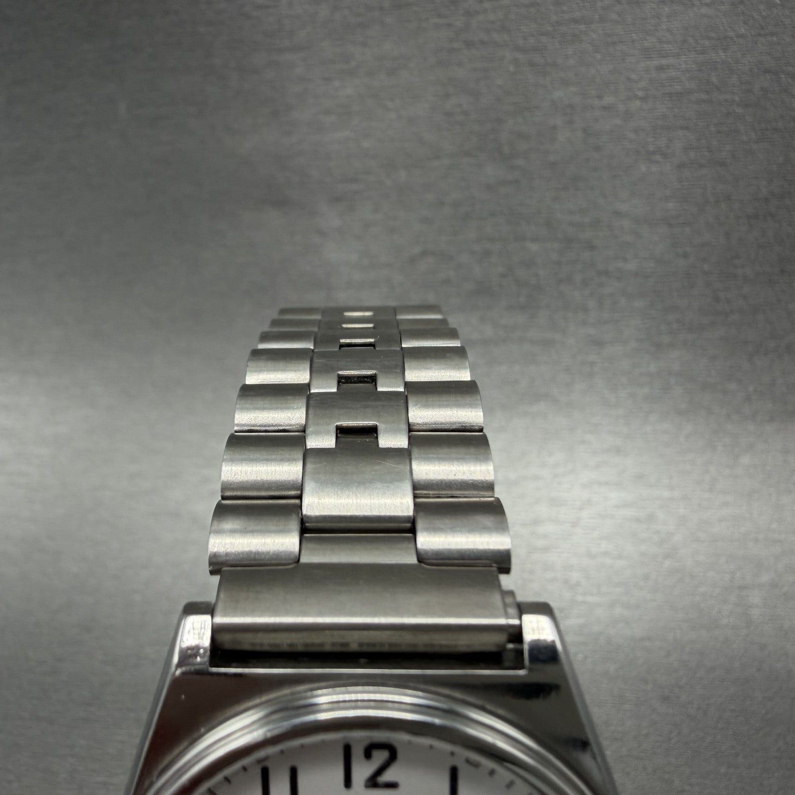 Seiko Railroad Approved Watch Men 33mm White Dial Silver Tone Daydate PARTS5