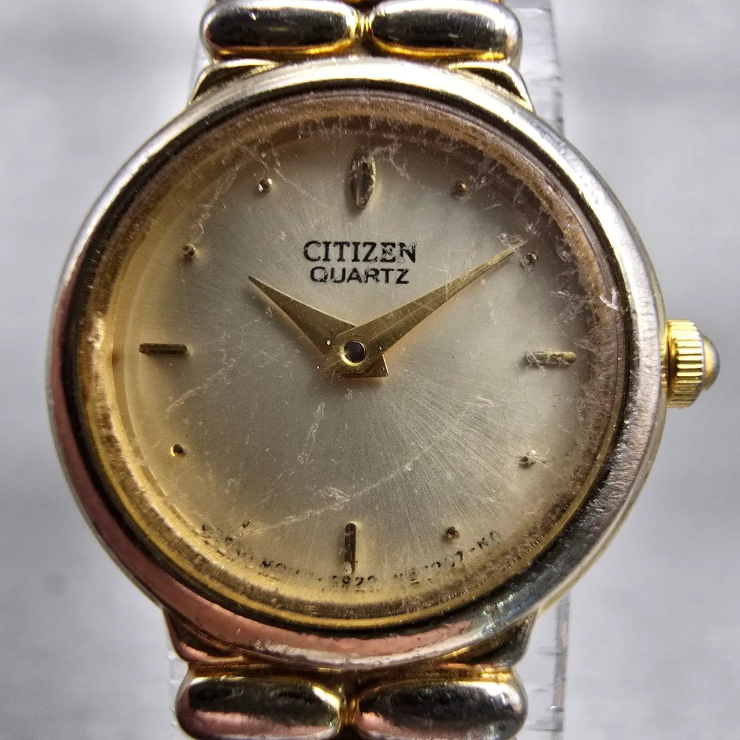 Citizen Watch Women 19mm Champagne Dial Gold Tone Round 5920-S72676 New Battery1