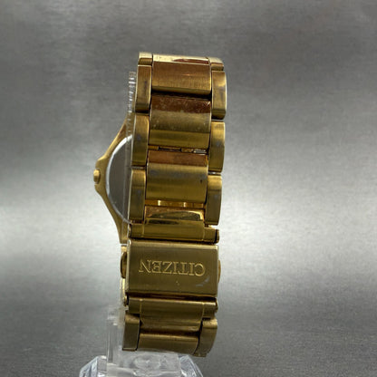 Citizen Watch Men 36mm Champagne Dial Gold Tone Daydate 2500-S071879 New Battery7