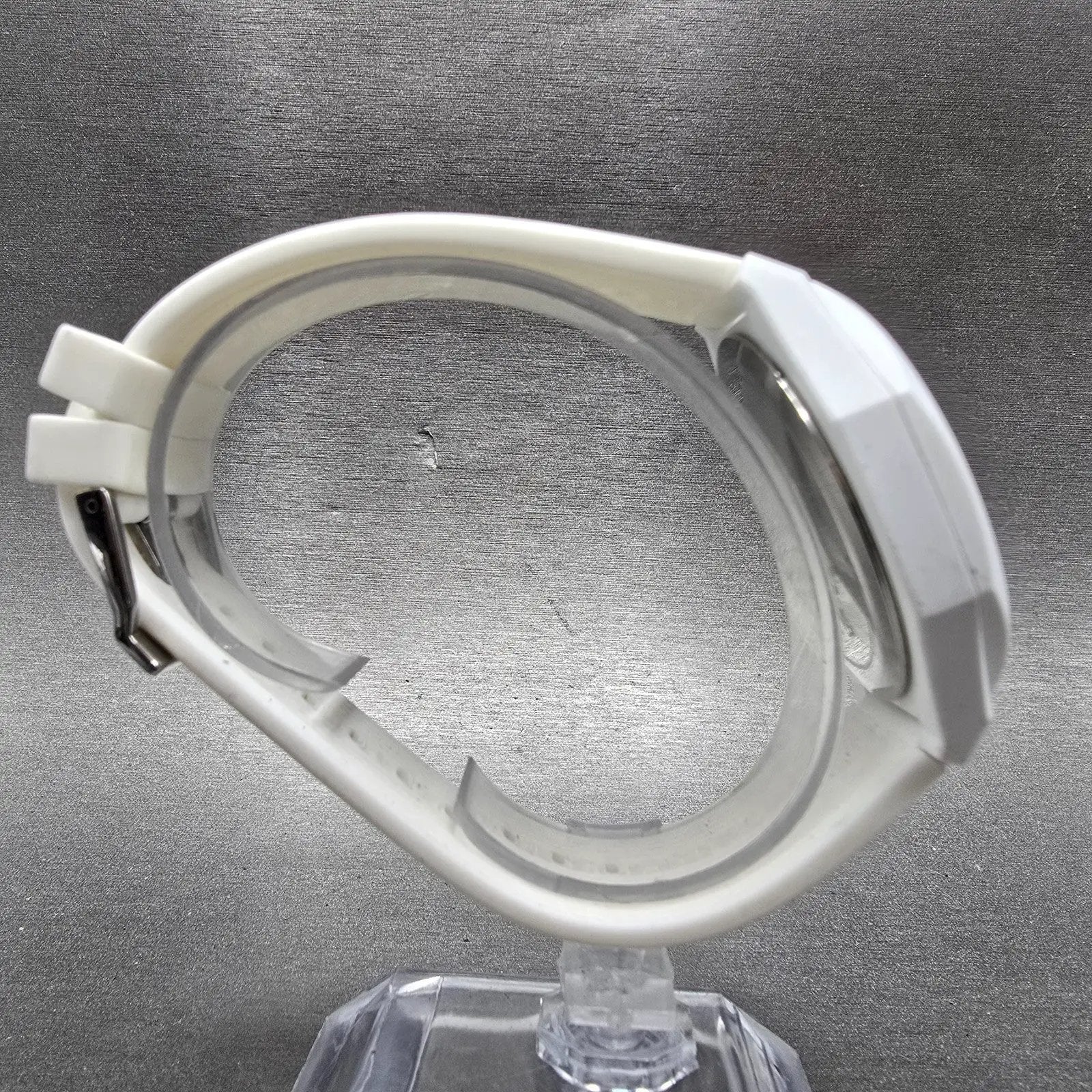 Armani Exchange Andrea Watch Men 42mm White Dial White Tone Octagon New Battery8