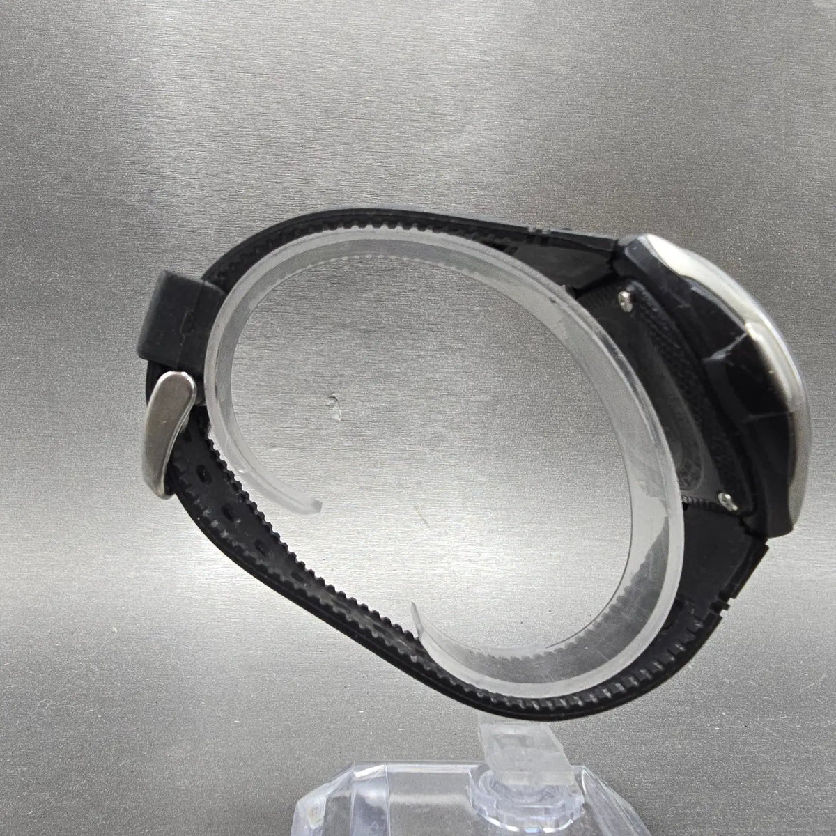 Casio Waveceptor WVQ-201HA Watch Men 41mm Black Dial Silver Tone Date Solar Runs9
