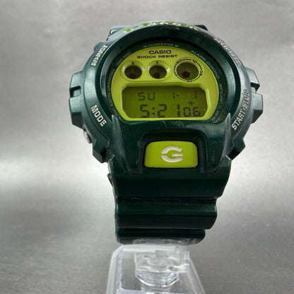 Casio G-Shock DW-6900CC Watch Men 50mm Digital LCD Green  Alarm Chrono New Batt5