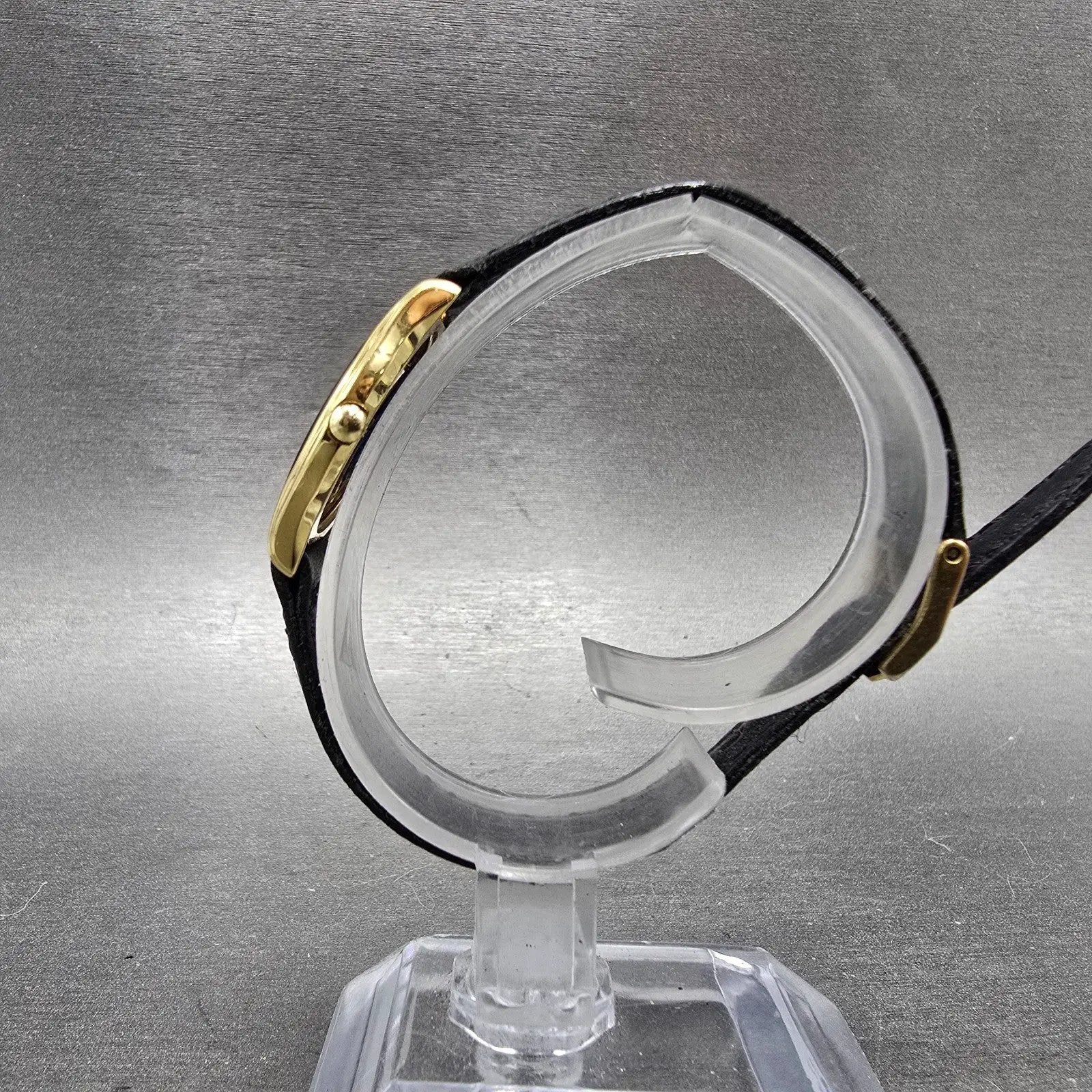 Movado Museum Watch Women 24mm Black Dial Gold Tone Round 88.66.820 PARTS7