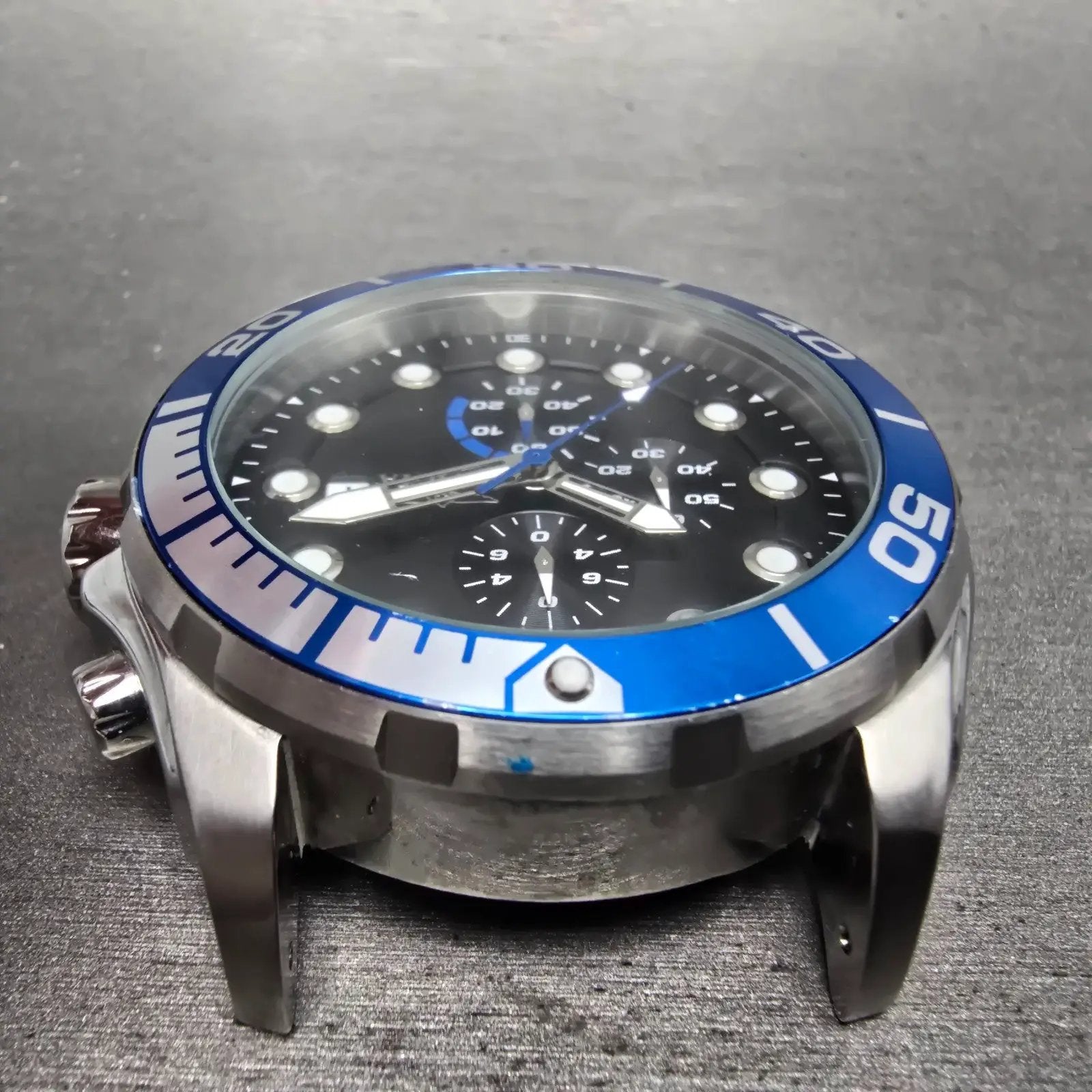 Invicta Pro Diver Chronograph Watch Men 51mm Black Dial Silver Tone 16232 NewBat3
