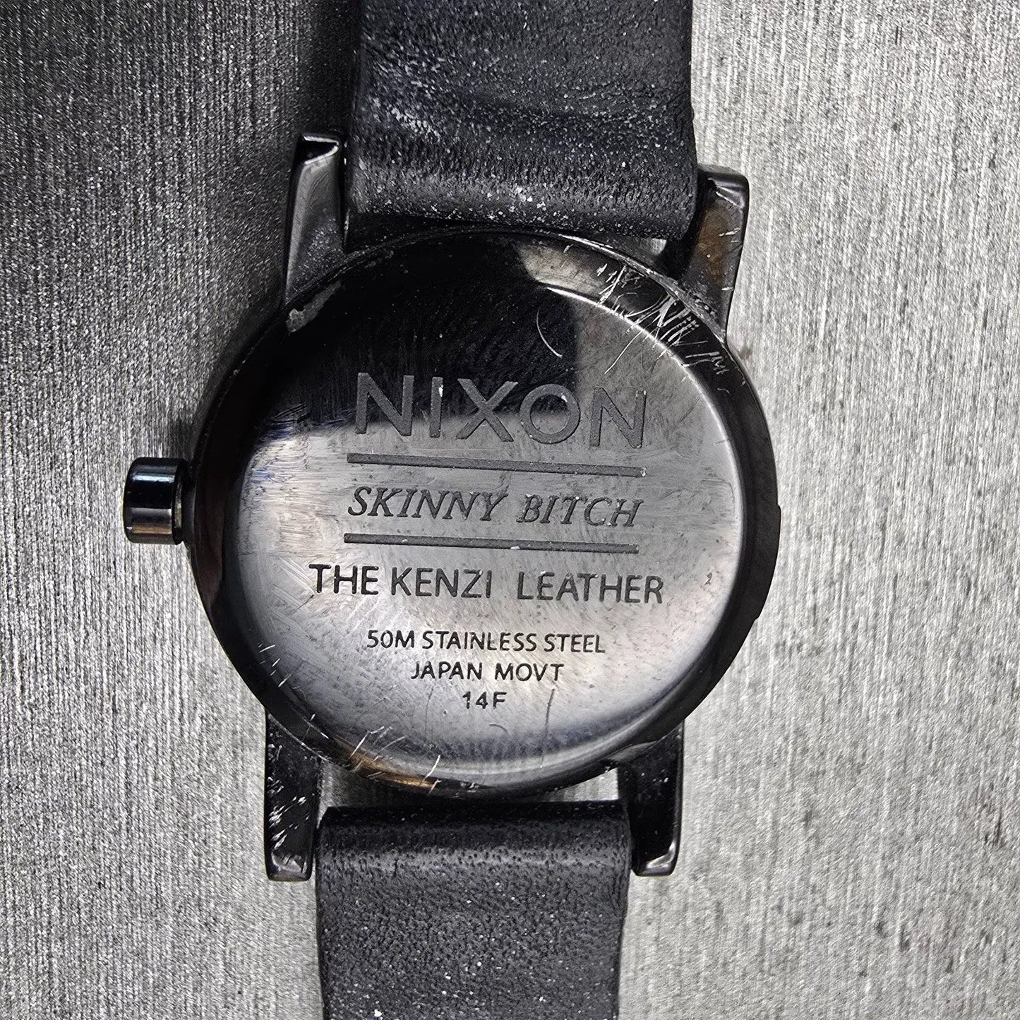 Nixon The Kenzie Leather Watch Women 26mm Black Dial Black Tone Round New Batt10