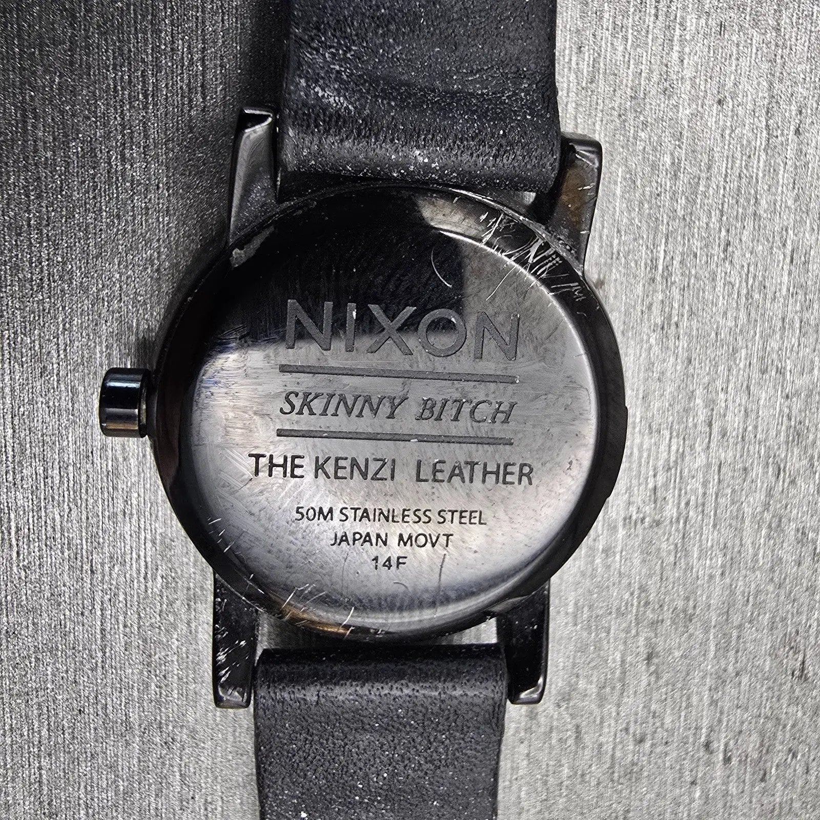 Nixon The Kenzie Leather Watch Women 26mm Black Dial Black Tone Round New Batt10