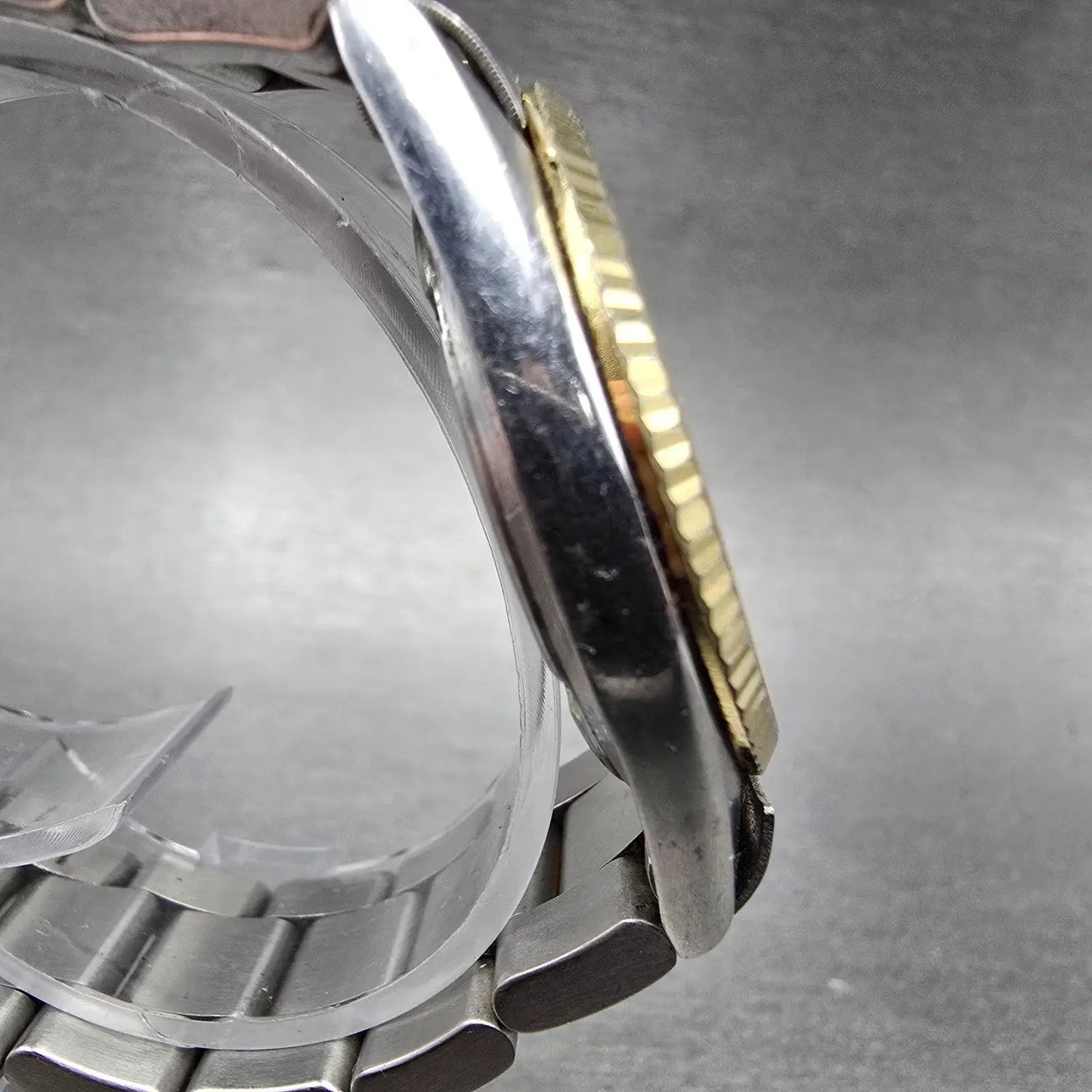 Seiko SQ President Watch Men 36mm Silver Dial Two Tone Daydate 5H23-8020 PARTS4