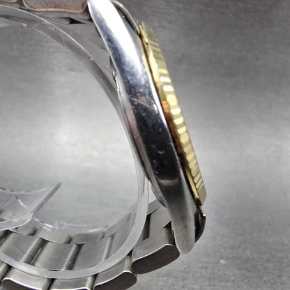 Seiko SQ President Watch Men 36mm Silver Dial Two Tone Daydate 5H23-8020 PARTS4