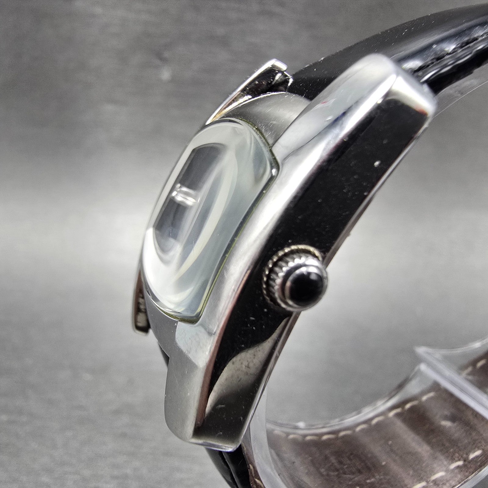 Invicta Tank Watch Women 24mm Black Dial Silver Tone Rectangle 2189 New Battery2