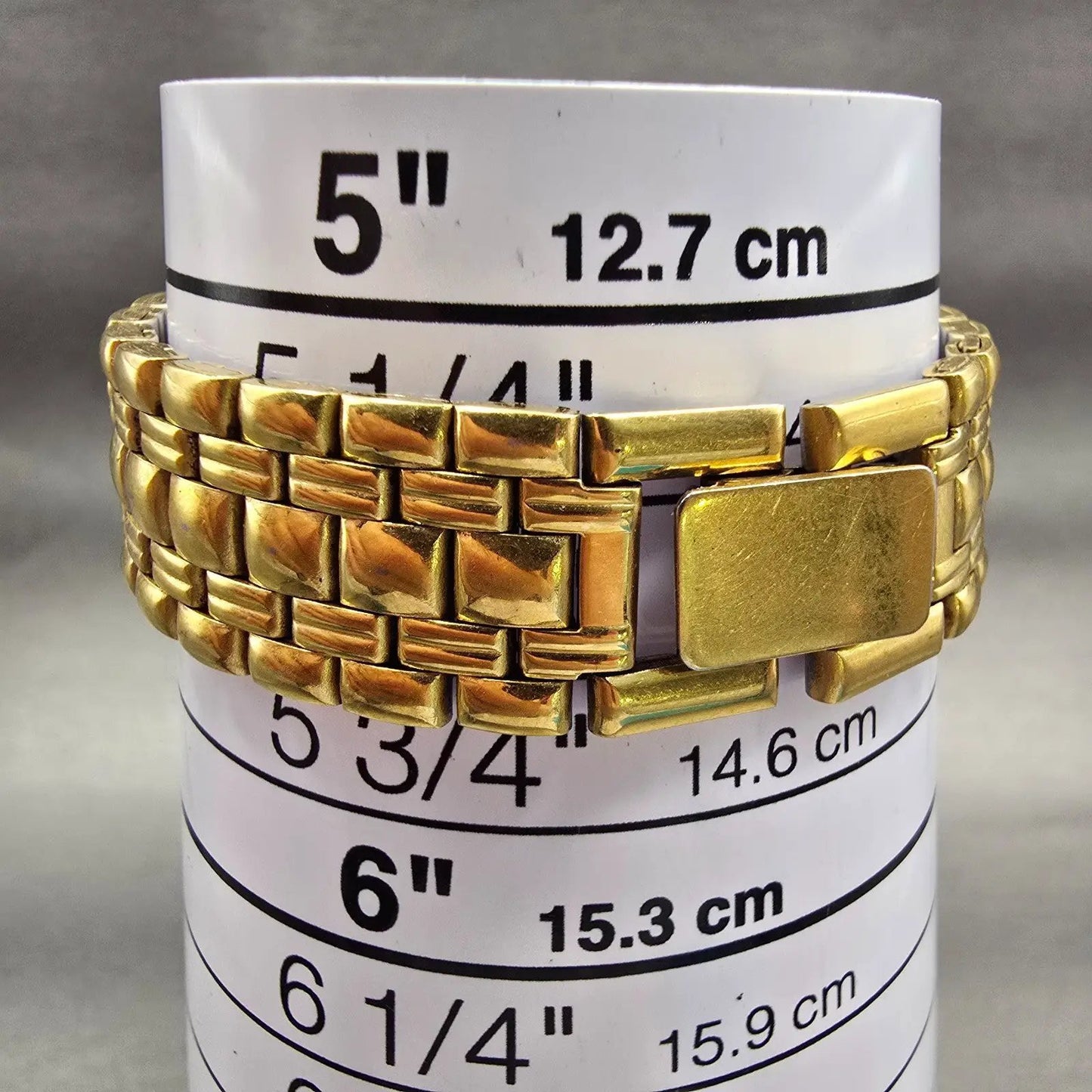 Bulova Watch Women 19mm Gold Dial Gold Tone Rectangle Vintage New Battery9
