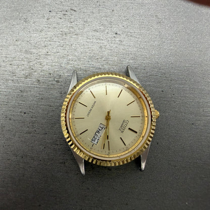 Citizen President Watch Men 35mm Champagne Dial Gold Daydate 6100-R00405 PARTS0