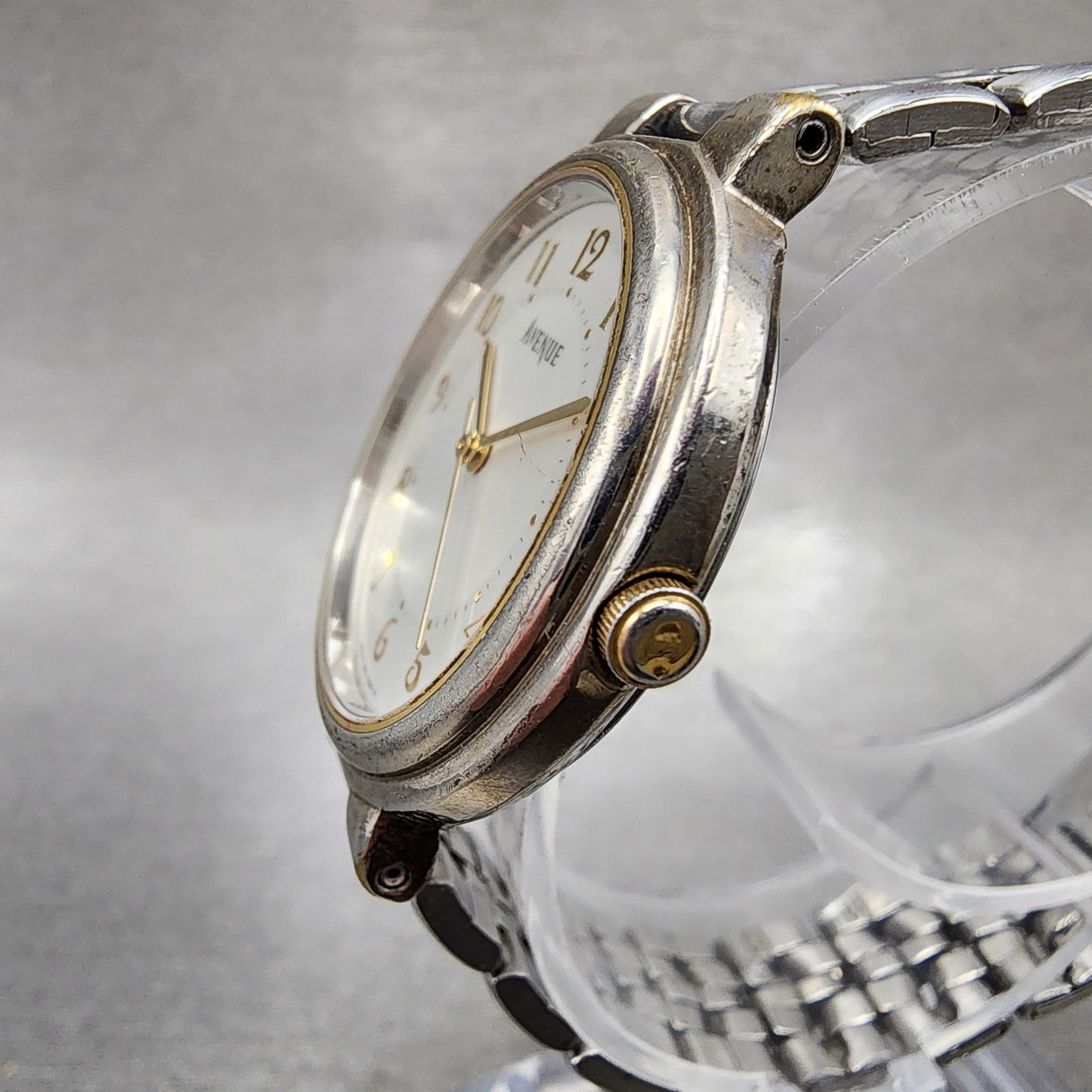 Seiko Avenue Watch Unisex 31mm White Dial Silver Tone Round 7N016270 New Batt2