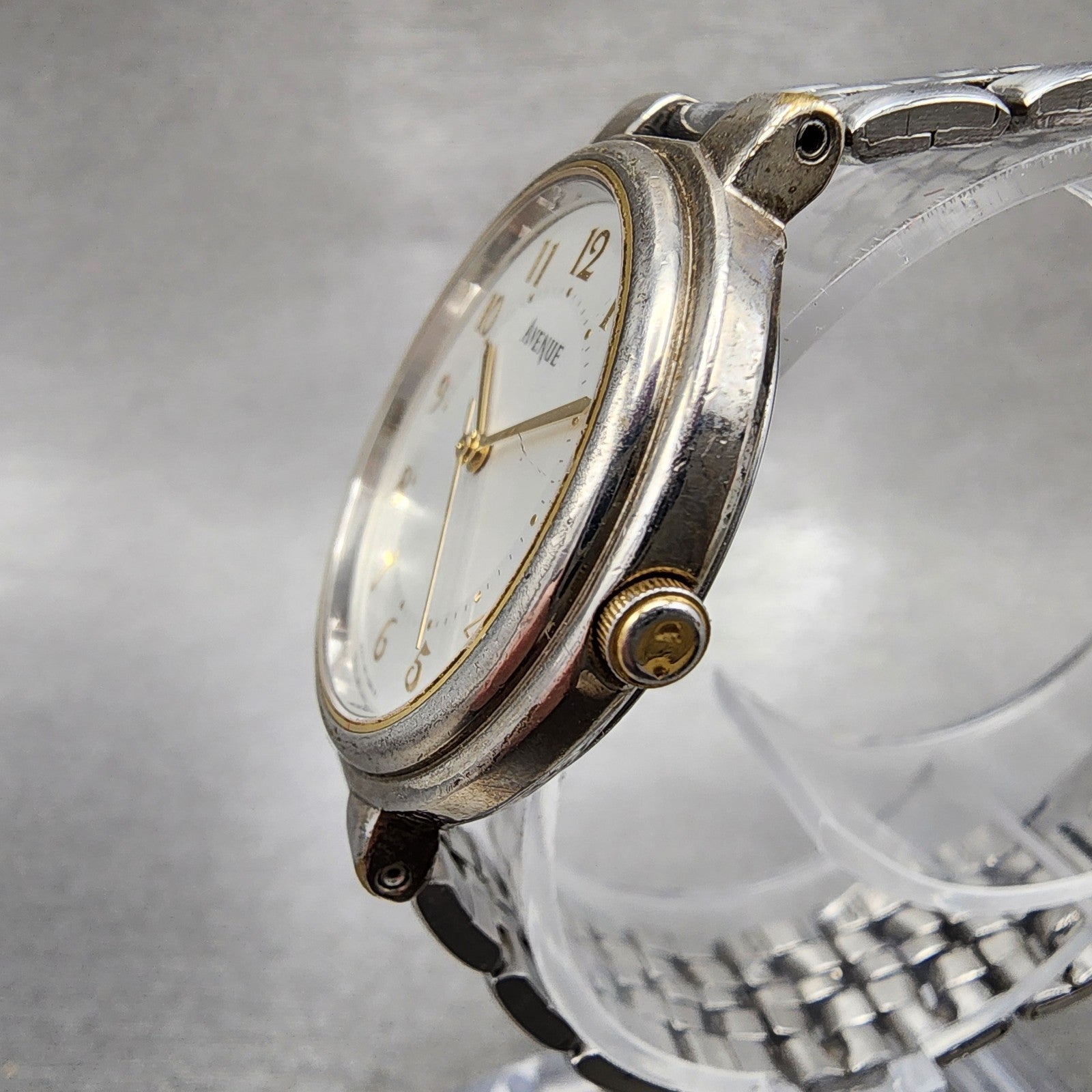Seiko Avenue Watch Unisex 31mm White Dial Silver Tone Round 7N016270 New Batt2
