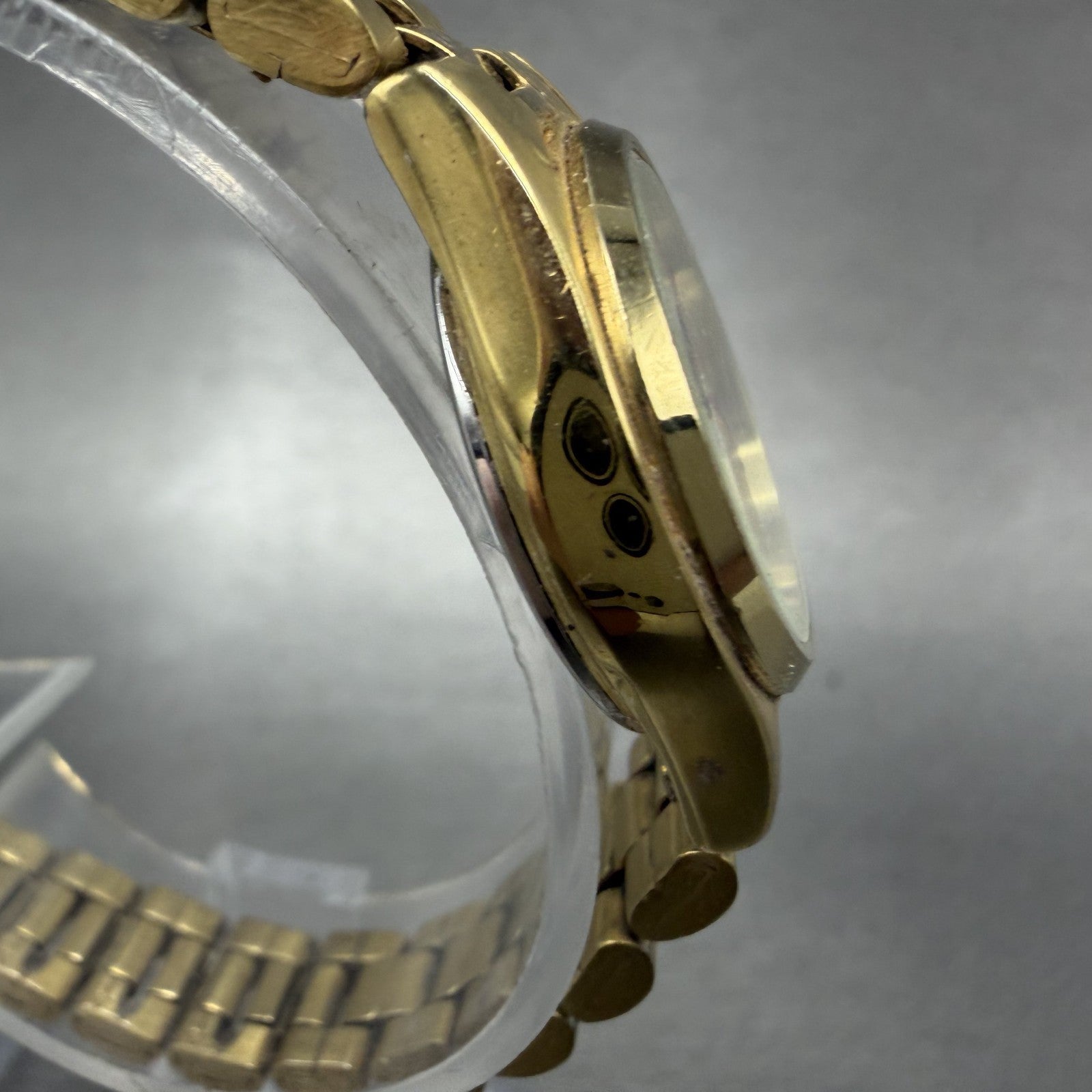 Citizen Railroad Approved Watch Women 25mm White Dial Gold Tone Daydate New Batt3