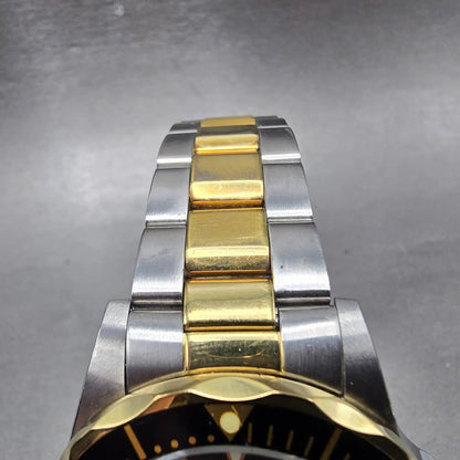 Invicta Pro Diver Watch Men 40mm Black Dial Two Tone Date Round 9309A NewBattery4