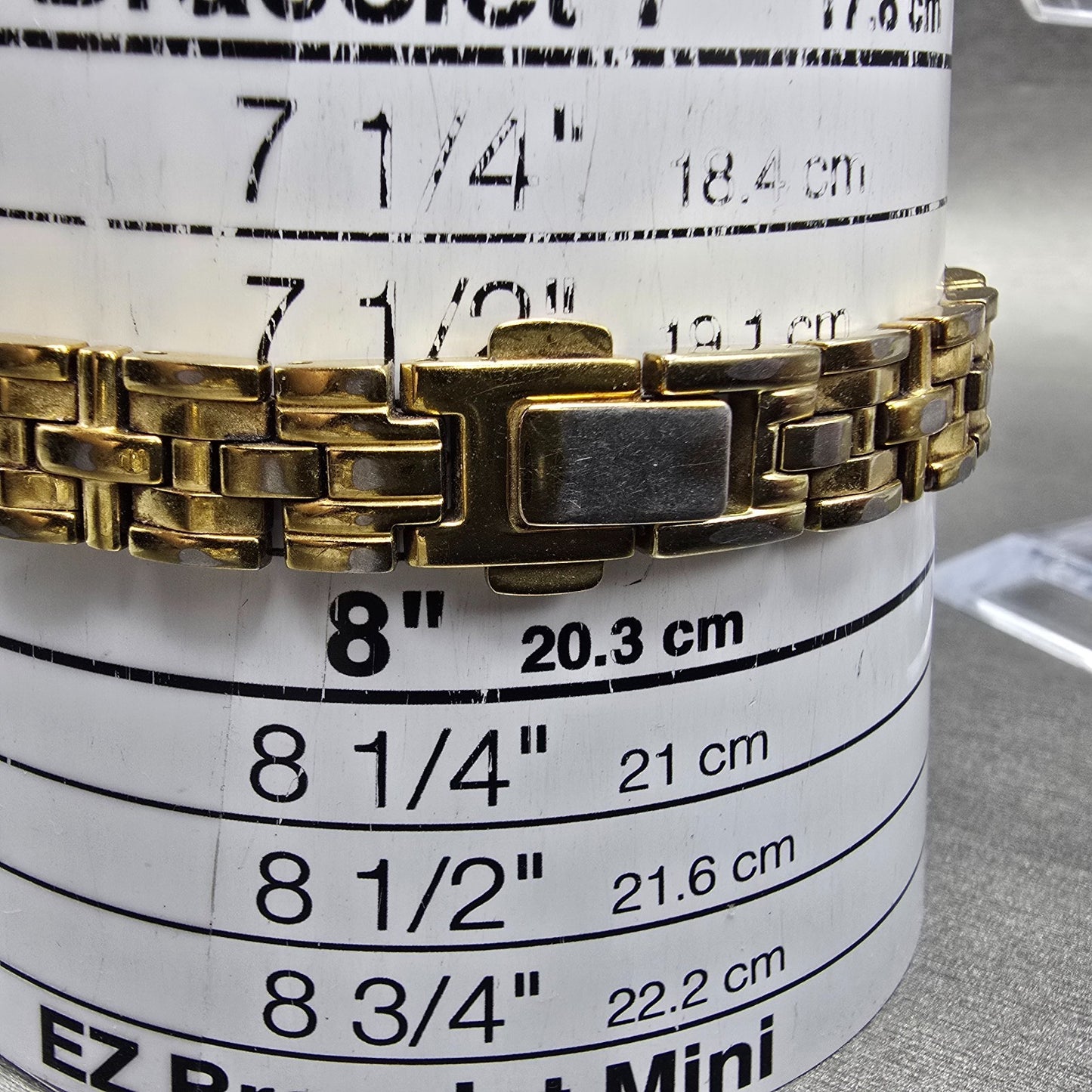 Citizen Eco-Drive Tank Watch Women 15mm White Dial Gold Tone G620-S028728 Runs10