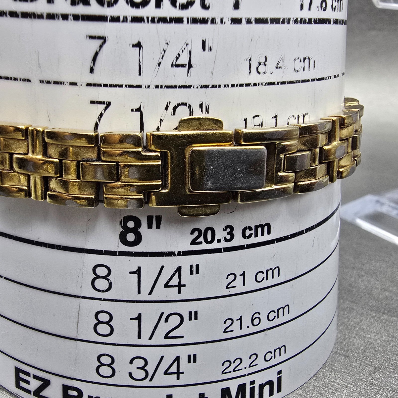 Citizen Eco-Drive Tank Watch Women 15mm White Dial Gold Tone G620-S028728 Runs10