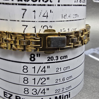 Citizen Eco-Drive Tank Watch Women 15mm White Dial Gold Tone G620-S028728 Runs10